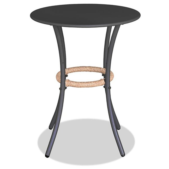 Zahradní set BONTAS 1 + 2 — kov, umělý ratan, antracit / přírodní
