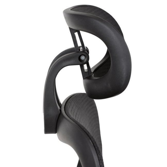 Kancelářská ergonomická židle GRANT — síť, látka, černá