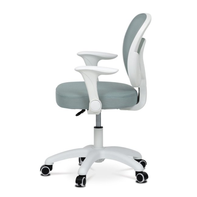 Dětská pracovní židle DINO — síť / látka, mentolová