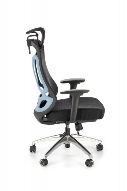 Kancelářská ergonomická židle GILBERTO — síť / látka, černá