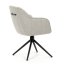 Jídelní otočná židle SCARA — kov, látka, více barev