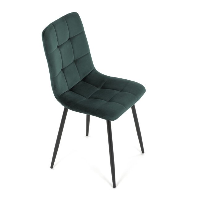 Jídelní židle THEO II — kov, samet, více barev - Barevné varianty židle THEO II: Modrá