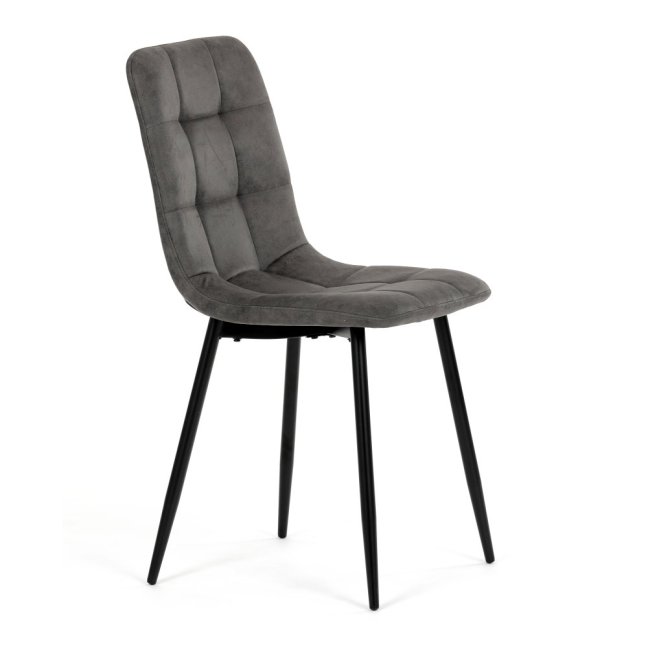 Jídelní židle THEO III — kov, látka vintage, více barev - Barevné varianty židle THEO III: Černá