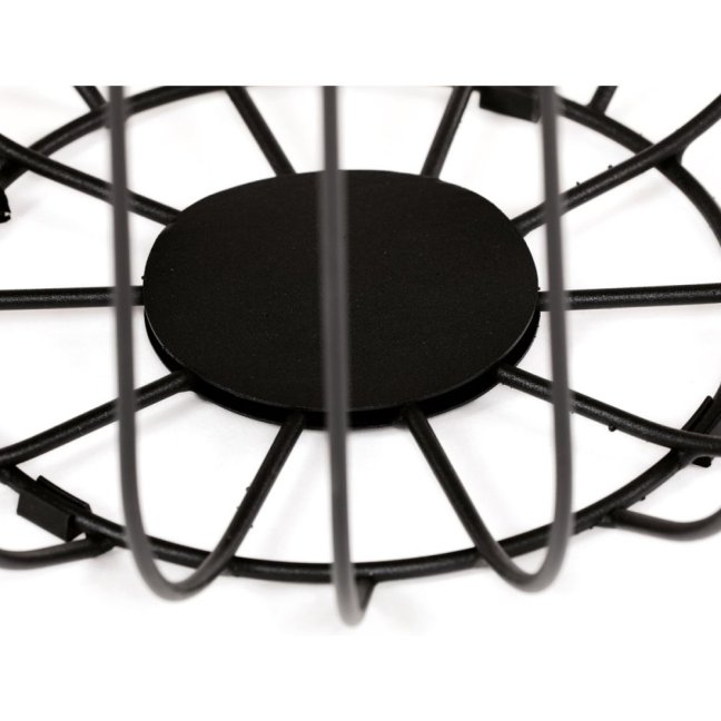 Set 2 konferenčních stolků MOZART — kov, MDF, dekor staré dřevo