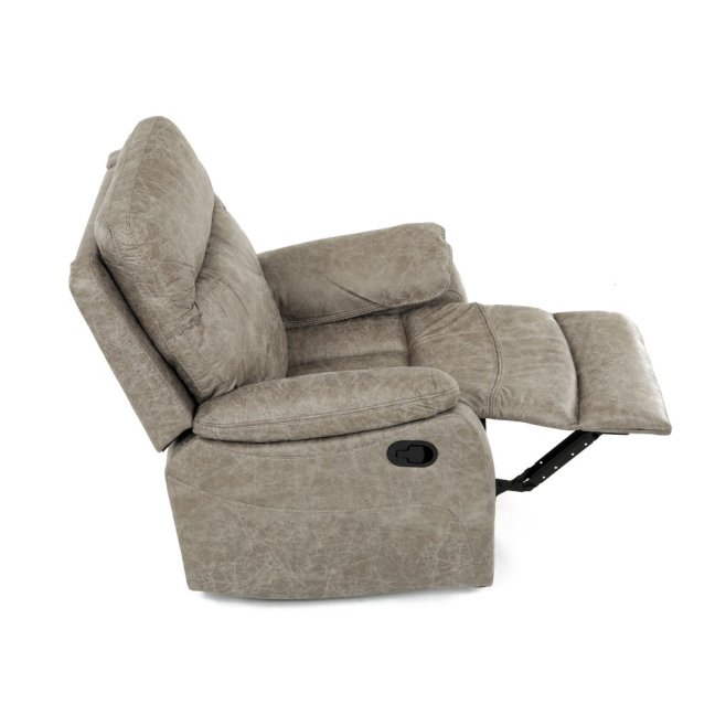 Relaxační polohovací TV křeslo NORBERT — látka, béžová, nosnost 150 kg