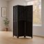 3dílný paravan TAKA — dřevo, černá