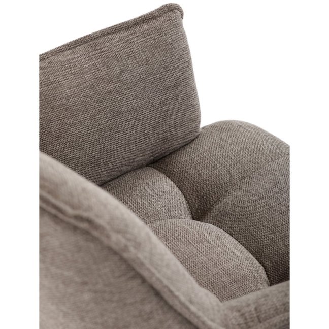 Jídelní křeslo KONIG — látka, béžová