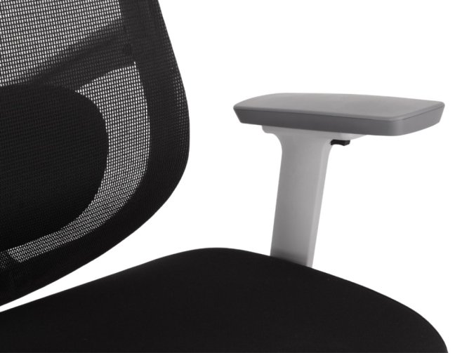 Kancelářská ergonomická židle Neoseat ALLY WHITE — černá / bílá, nosnost 150 kg