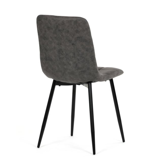 Jídelní židle THEO III — kov, látka vintage, více barev - Barevné varianty židle THEO III: Černá
