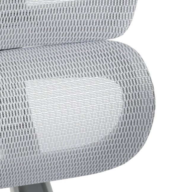 Kancelářská ergonomická židle PORTE — síťovina, šedá