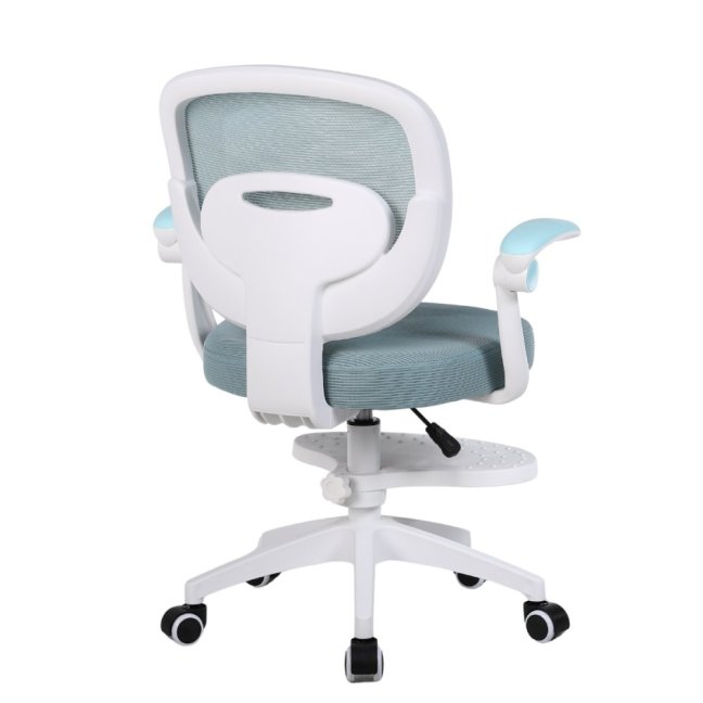 Dětská otočná židle Neoseat JUNI 008 s podnoží — látka, modrá