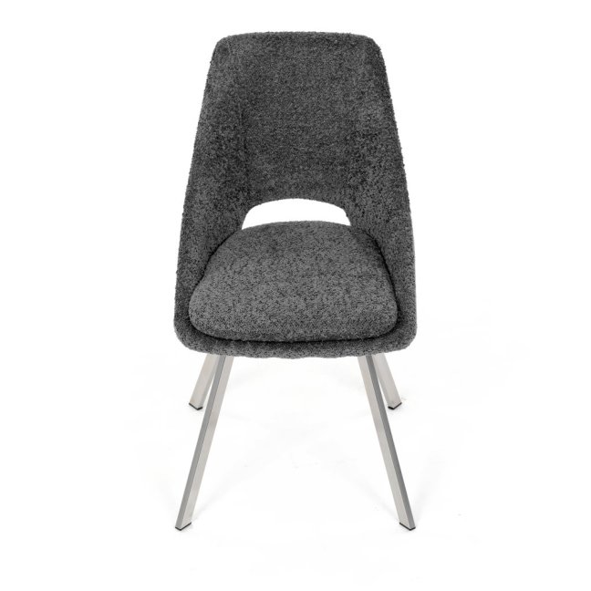 Jídelní židle TALISE — kov, látka, stříbrná / více barev