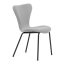 Jídelní židle JULES — kov, látka, více barev - Barevné varianty jídelní židle JULES: Světle šedá