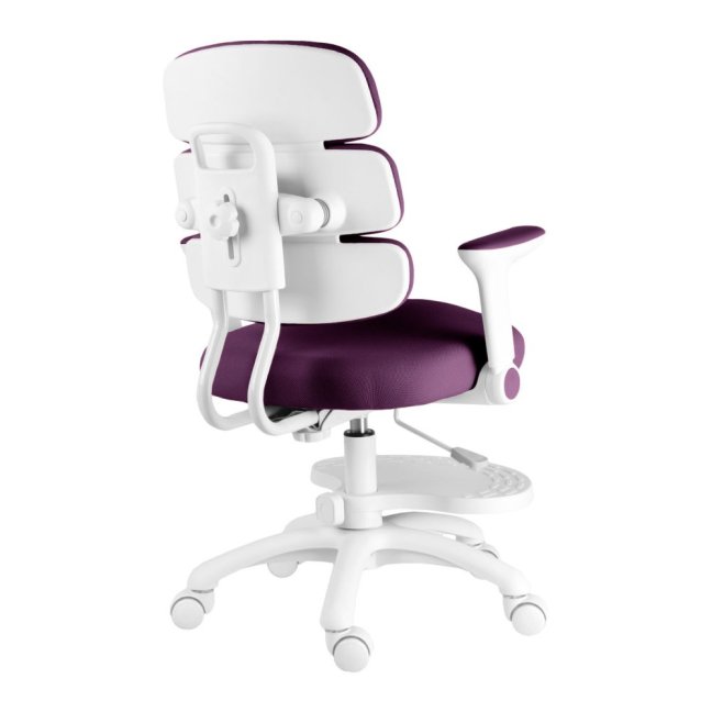 Dětská rostoucí židle Neoseat KIDDY THREE — látka, pratelný potah, fialová