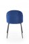 Jídelní židle TORI — kov, látka, modrá