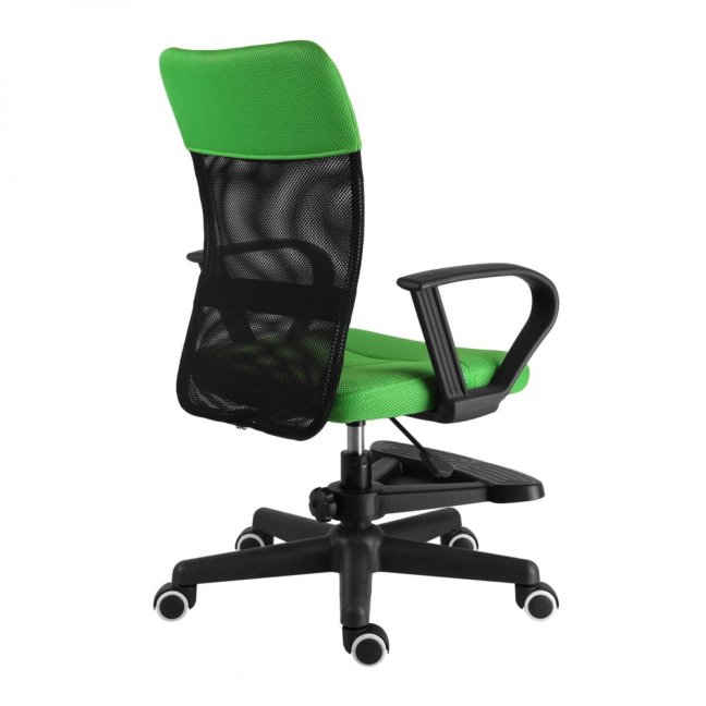 Dětská židle Neoseat MONKEY s podnoží — látka, černá / zelená