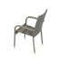 Zahradní křeslo SELEN — kov, umělý ratan, šedá