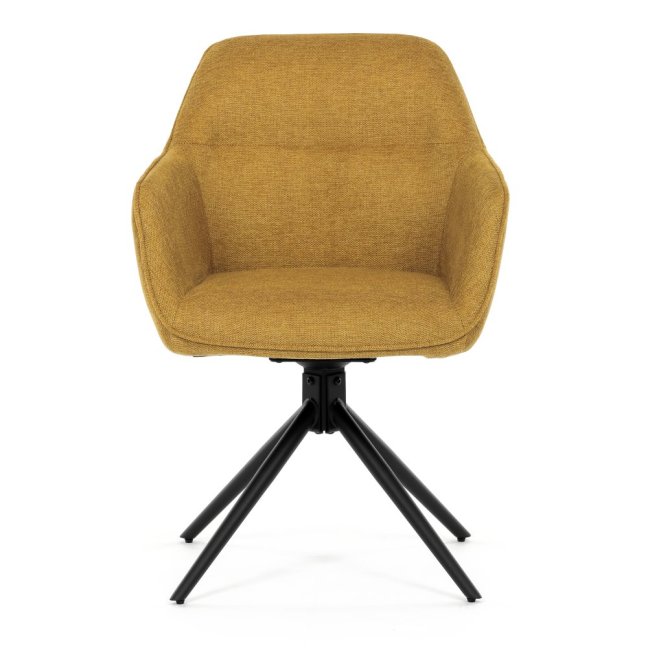 Jídelní otočná židle SCARA — kov, látka, více barev