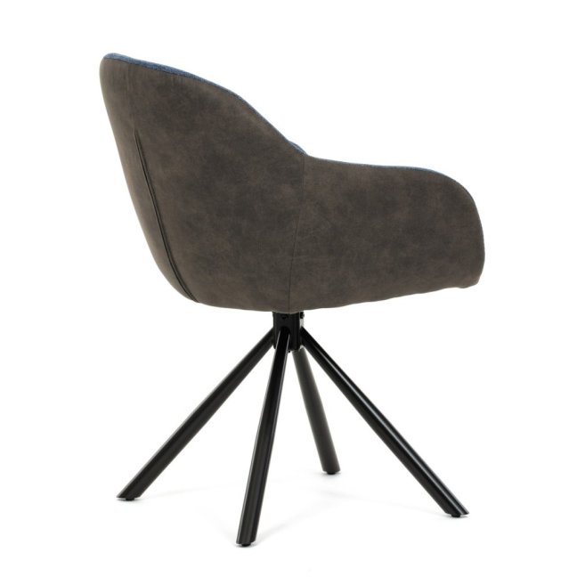 Jídelní otočné křeslo HILARY — kov, látka, šedá / více barev - Barevné varianty jídelního křesla HILARY: Šedá