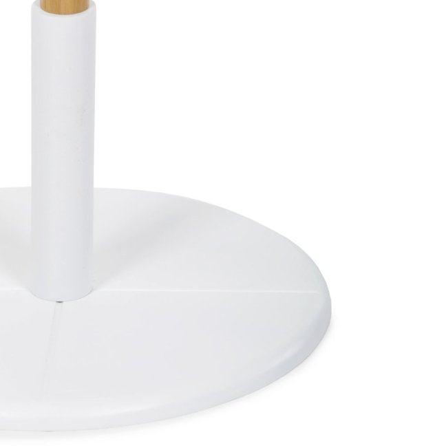 Stojanový věšák TRUDI — masiv, přírodní / bílá