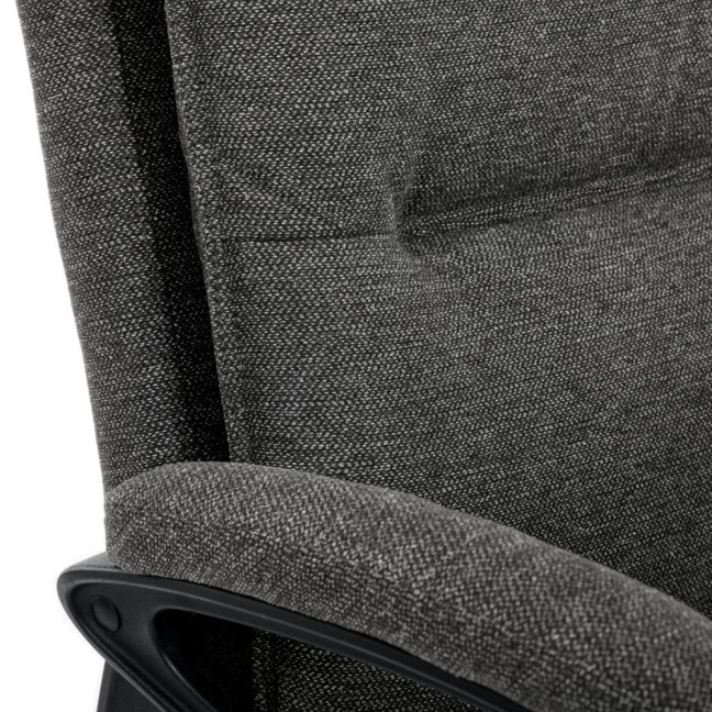 Kancelářské křeslo EBRO — látka, šedá