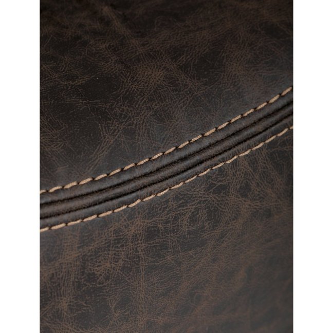 Relaxační polohovací TV křeslo NORBERT — látka, tmavě hnědá, nosnost 150 kg