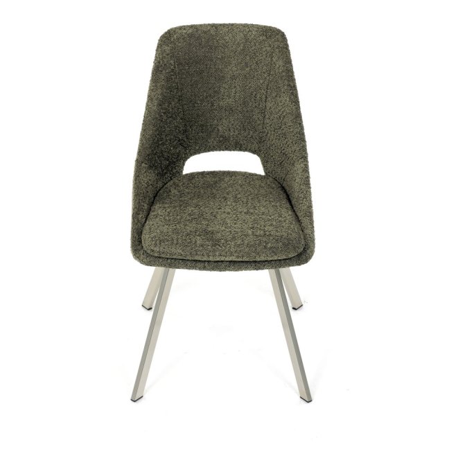 Jídelní židle TALISE — kov, látka, stříbrná / více barev