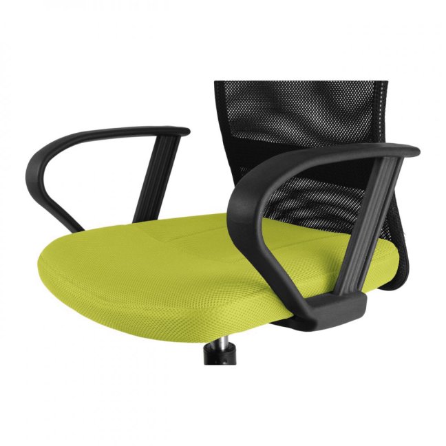 Dětská židle Neoseat MONKEY s podnoží — látka, černá / světle zelená