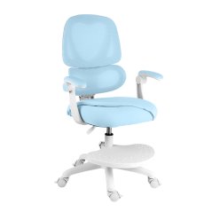 Dětská otočná židle Neoseat JUNI 023 — látka, pratelný potah, modrá