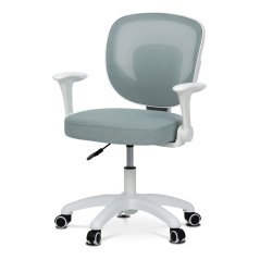 Dětská pracovní židle DINO — síť / látka, zelená