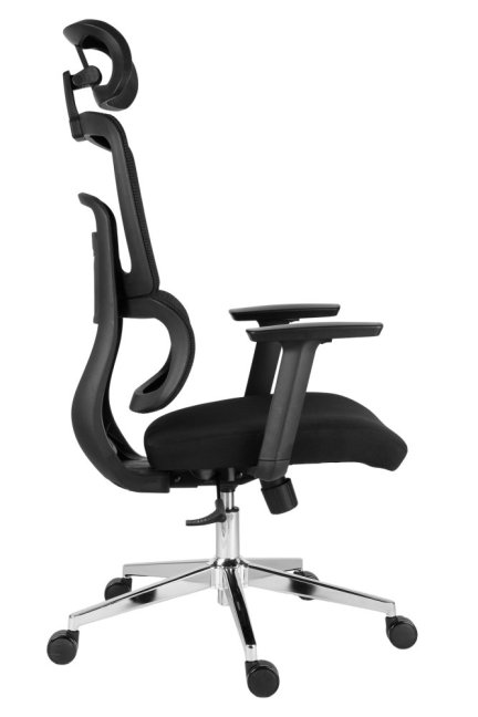 Kancelářská ergonomická židle Neoseat GARY — síť / látka, černá, nosnost 150 kg