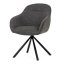 Jídelní otočné křeslo HILARY — kov, látka, šedá / více barev - Barevné varianty jídelního křesla HILARY: Šedá