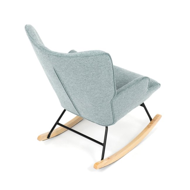 Houpací křeslo FABIAN — látka, modrá