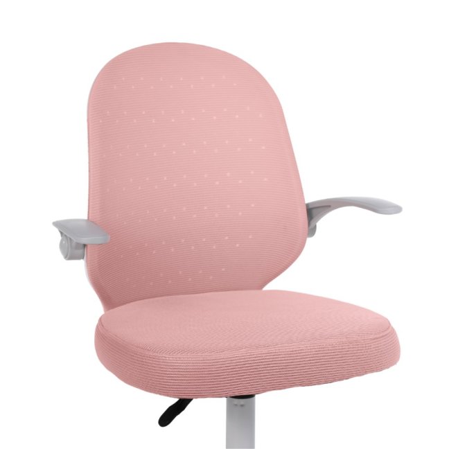 Dětská otočná židle Neoseat JUNI 012 — látka, růžová
