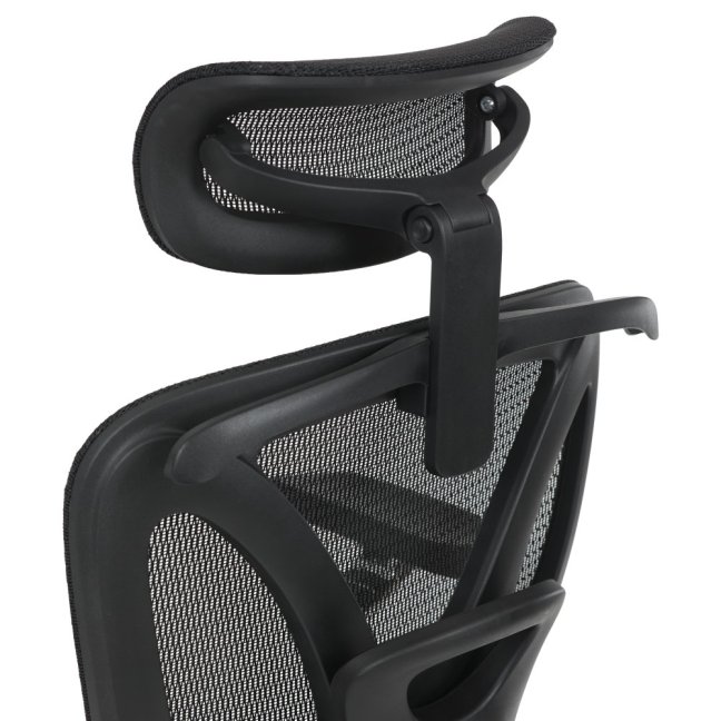 Kancelářská ergonomická židle PORTE II — síťovina, černá