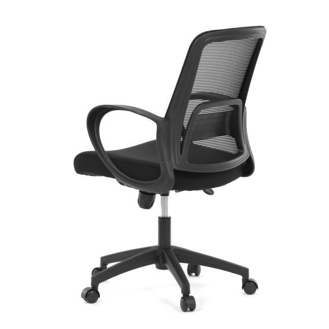 Kancelářská otočná židle NERO — látka, černá