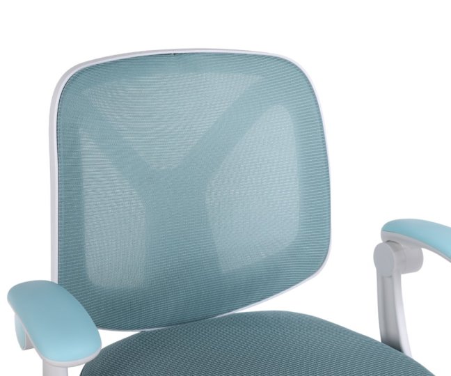 Dětská otočná židle Neoseat JUNI 010 s podnoží — látka, modrá