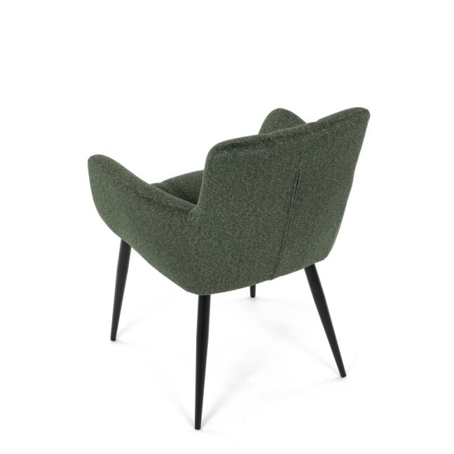 Jídelní křeslo LYON — kov, látka, více barev - Barevné varianty jídelního křesla LYON: Tmavě šedá