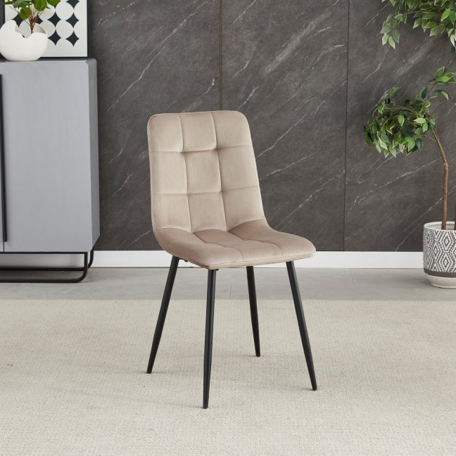 Jídelní židle THEO II — kov, samet, více barev - Barevné varianty židle THEO II: Modrá