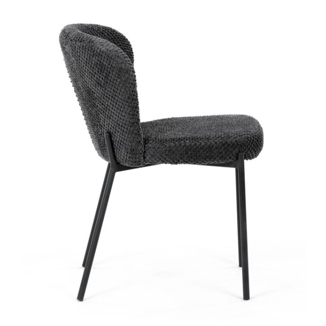 Jídelní židle TUATA — kov, látka, více barev - Barevné varianty jídelní židle TUATA: Zelená