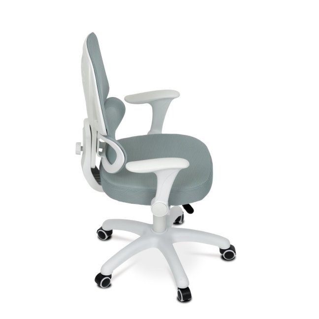 Dětská pracovní židle NANDU — síť / látka, mentolová