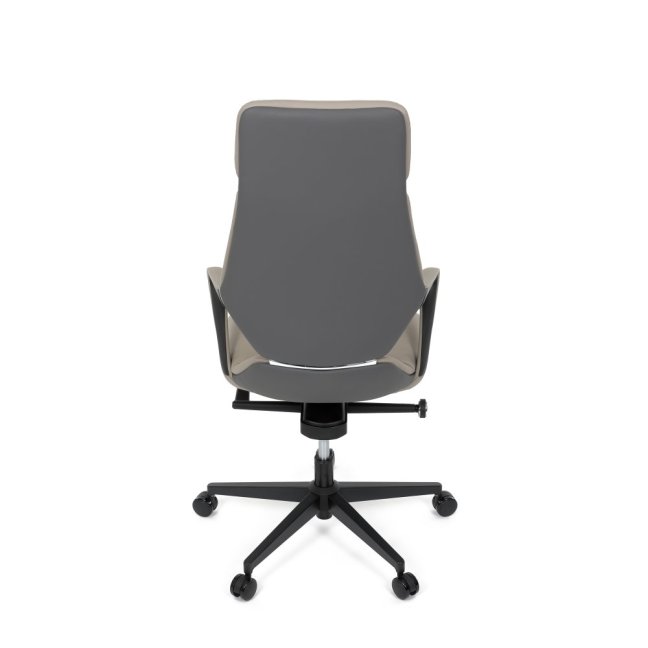 Kancelářské křeslo ZOTTO — ekokůže, šedá