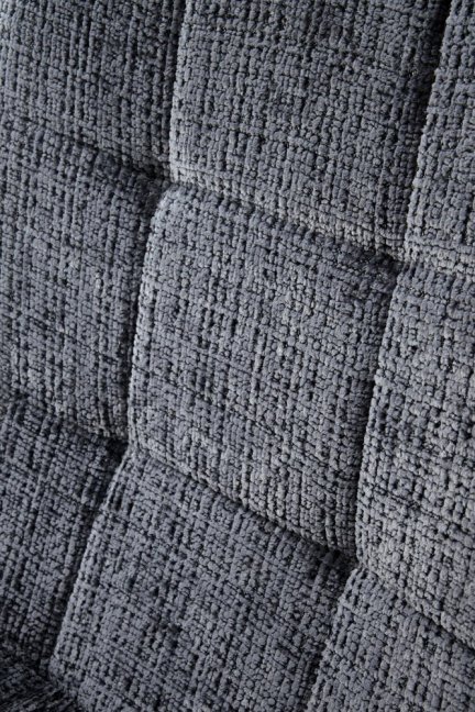 Jídelní židle MARTA — kov, látka, šedá