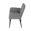 Jídelní křeslo LYON — kov, látka, více barev - Barevné varianty jídelního křesla LYON: Tmavě šedá