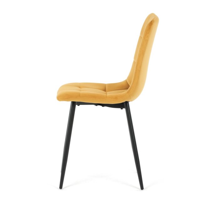 Jídelní židle THEO II — kov, samet, více barev - Barevné varianty židle THEO II: Modrá