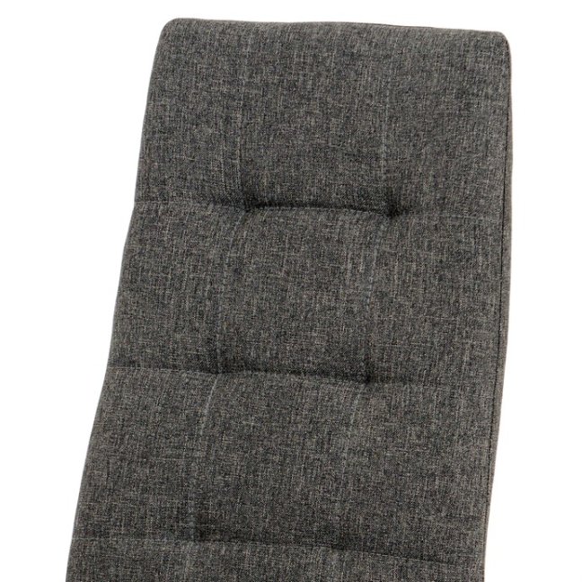 Jídelní židle LALI — kov, látka, šedá