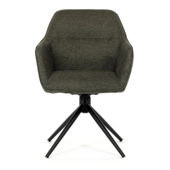 Jídelní otočná židle SCARA — kov, látka, více barev