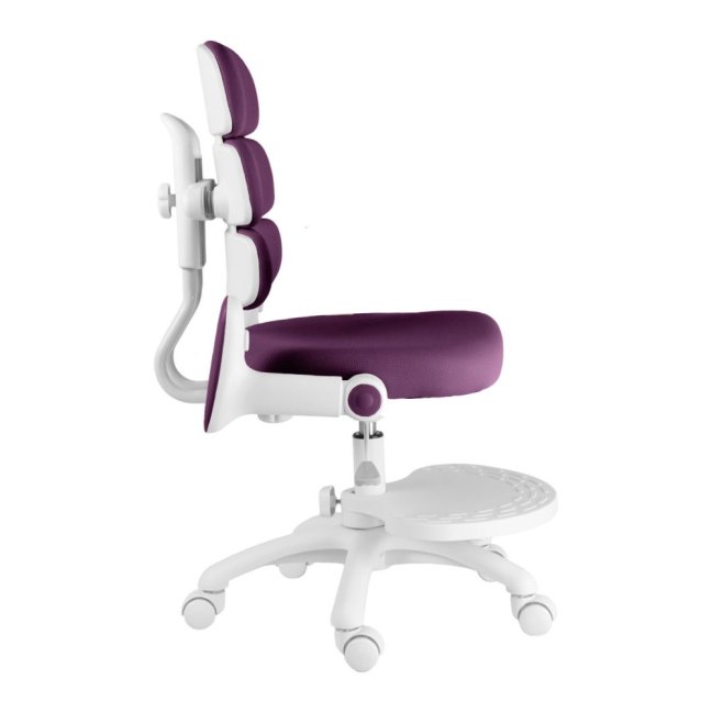 Dětská rostoucí židle Neoseat KIDDY THREE — látka, pratelný potah, fialová