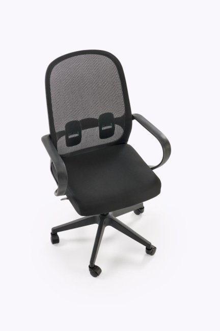 Kancelářská otočná židle ORCANO — síť / látka, černá