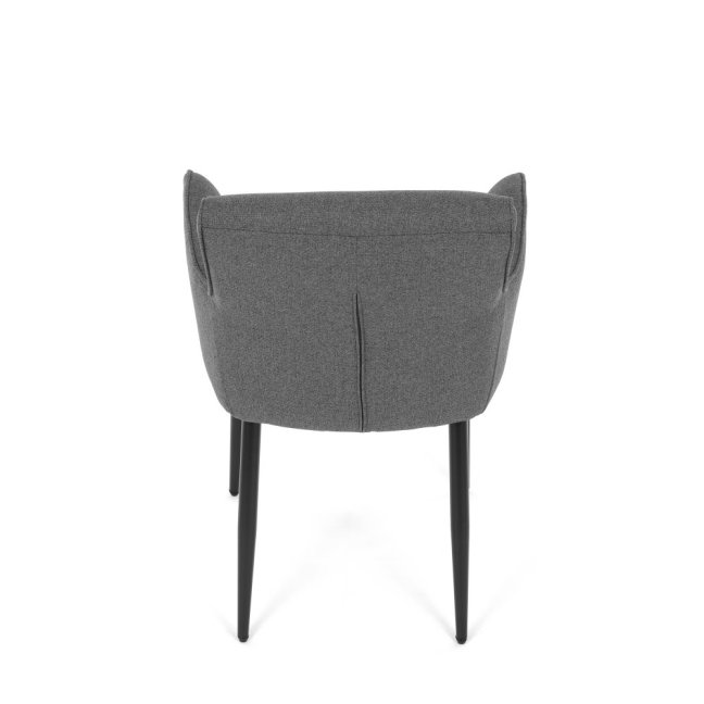 Jídelní křeslo JIMBO — kov, látka, šedá